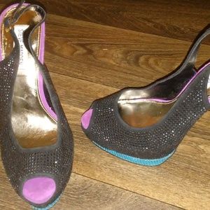 Steve Madden rhinestone heels